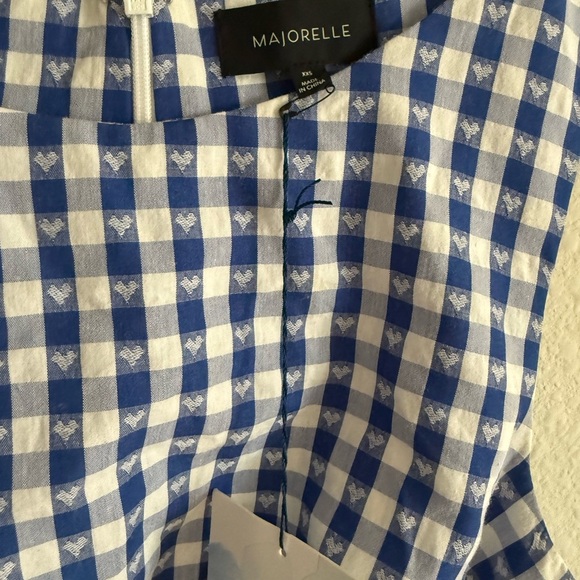 Peggy Mini Dress in Blue & White Check
MAJORELLE
XXS NWT - Picture 5 of 6
